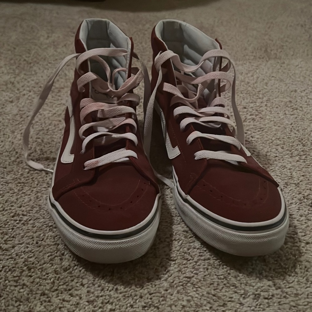 Red Hi Top Vans